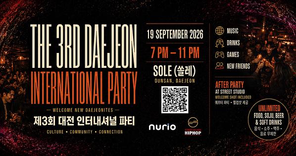 The 3rd Daejeon International Party (제 3회 대전 인터내셔널 파티) Daejeon Ssole (쏠레) 언어 교환 모임